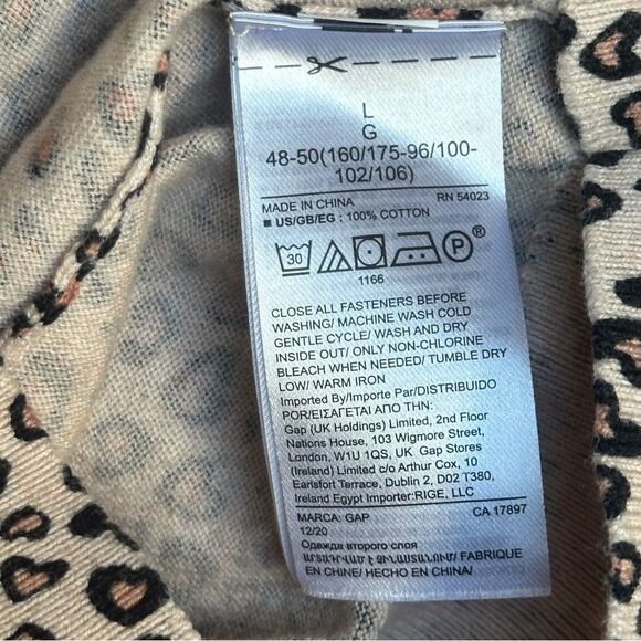 Gap Heart Print Cardigan Size Large - Picture 8 of 8